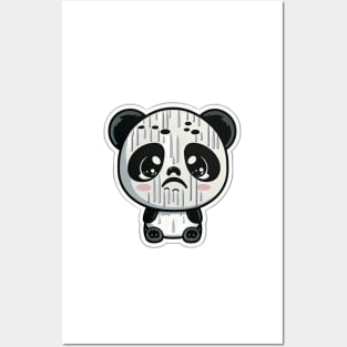 Cute Sad Little Crying Panda Posters and Art
